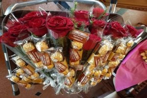 roses and chocolate