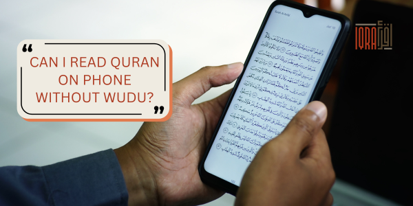 can you read quran on phone without wudu